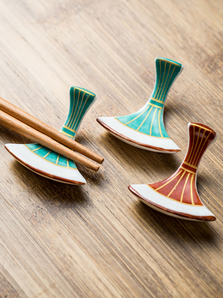 Multifunctional Ceramic Chopstick Rest Set for Kitchen Dining - Household