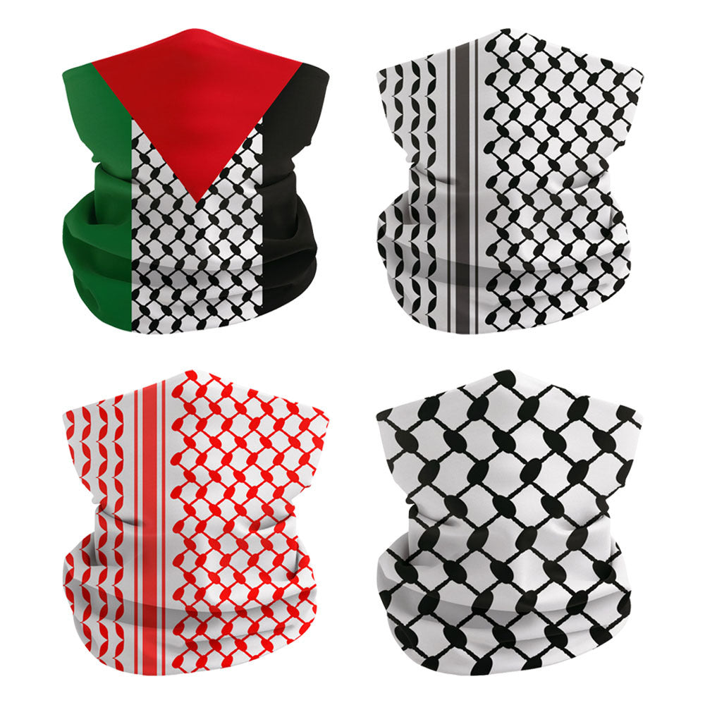 Multi-Functional Sun Protection Cycling Face Mask with Flag Scarf
