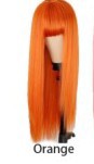 Long Straight Hair Wig with Bangs - 70cm