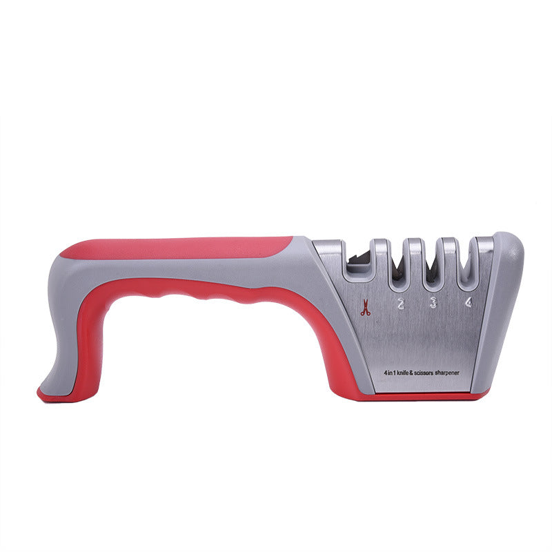 Handheld Knife Sharpener with Fixed-Angle Multi-Section Design - Modern Kitchen Tool