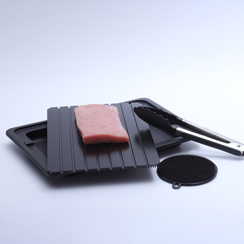 Aluminum Thawing Plate for Kitchen - Quick Food Defrosting Surface, 35.5x20.5cm