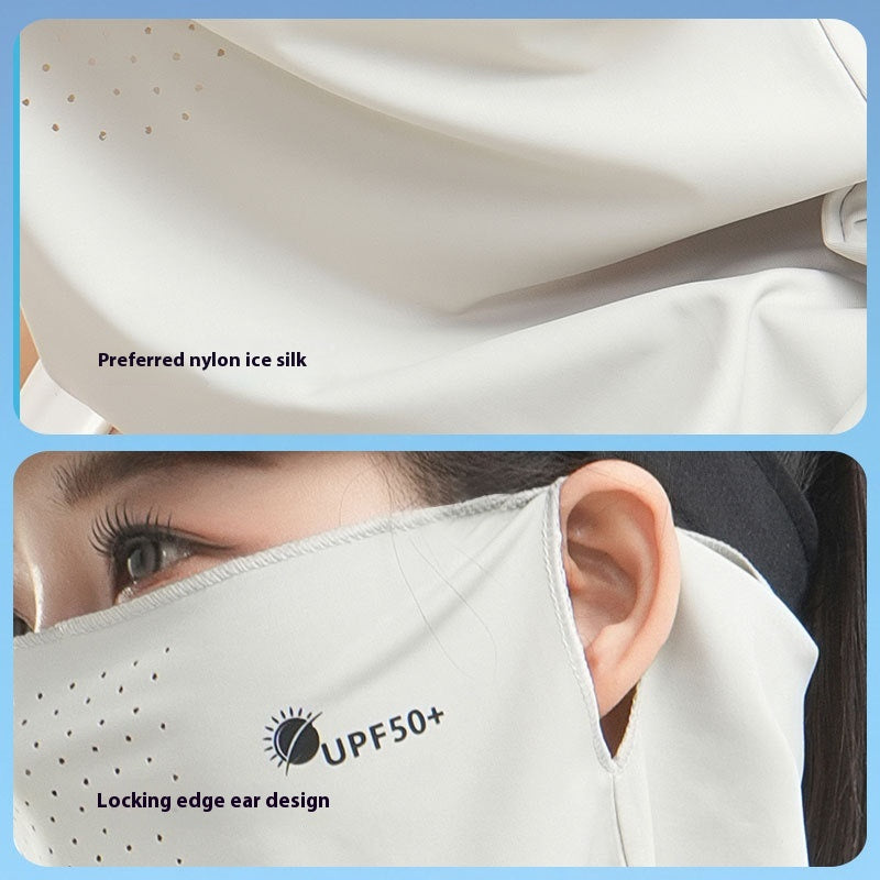 Breathable Face Mask with UV Protection & Neck Ear Hanging