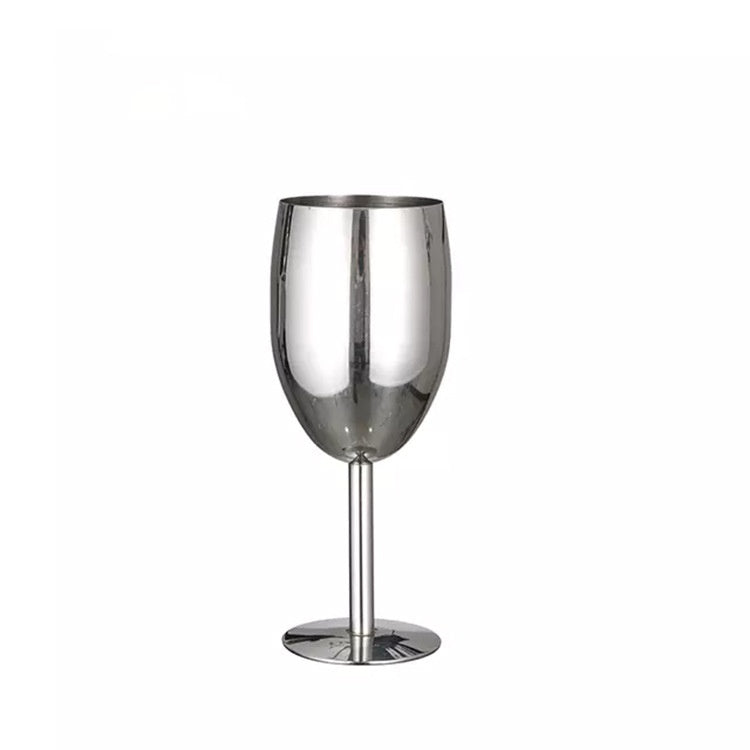 500ml High-Leg Drop-Resistant Copper Plated Wine Glass - European Style