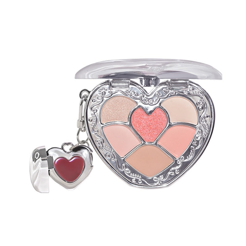 Eyeshadow and Lip Gloss Makeup Palette for Natural Daily Look - Multiple Colors