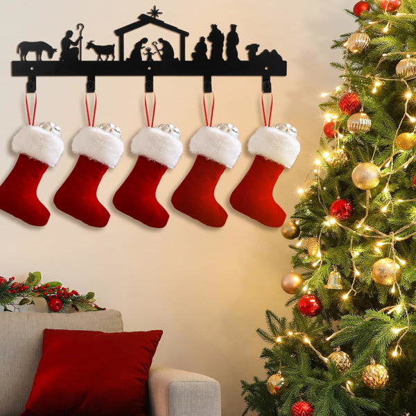 Aluminum Nativity Scene Wall Hanging Decor - Holiday Gift