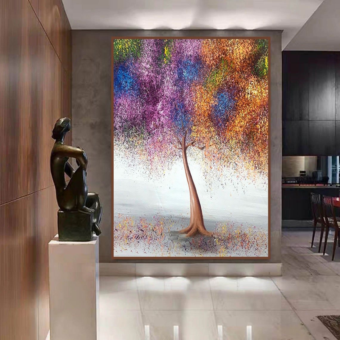 Floral Oil Painting Canvas Wall Art Home Decoration Poster