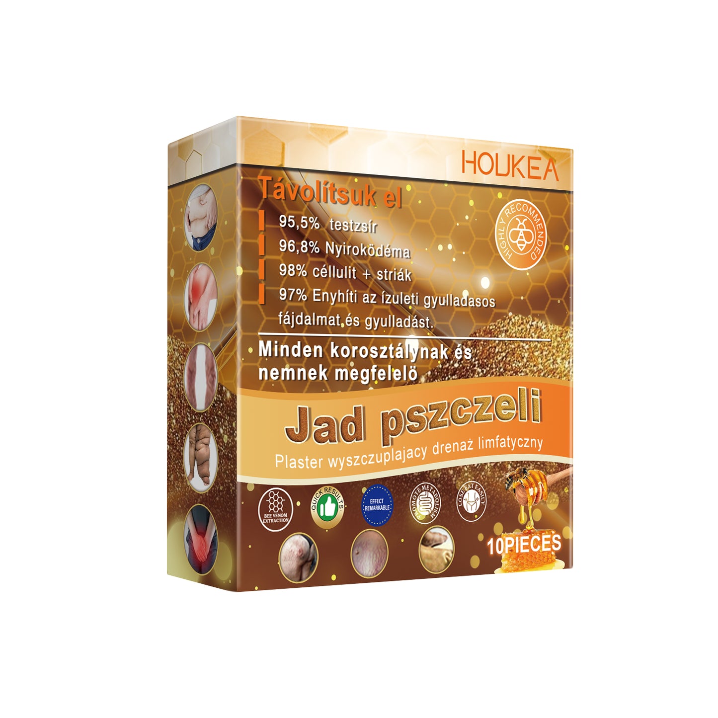 Bee Venom Body Patch - 10 Count Natural Extract Metabolism Support