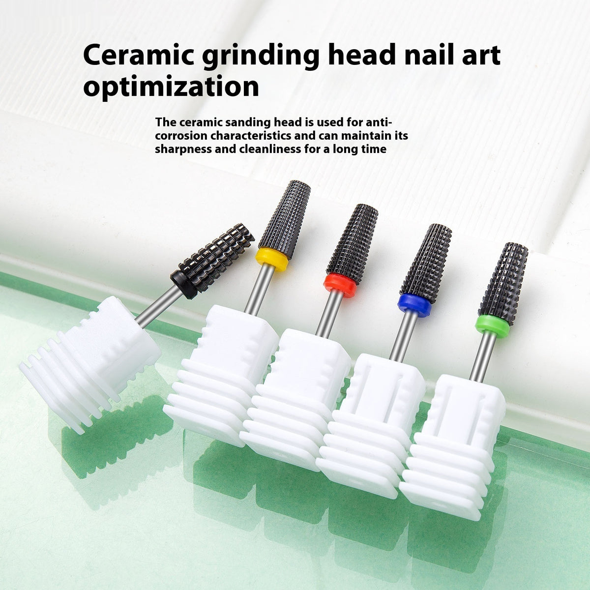 Ceramic Nail Polish Removal Head for Nail Art & Surface Polishing