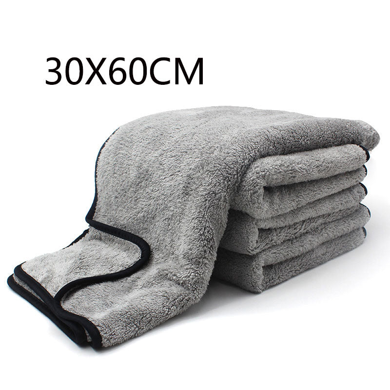 Car Wash Towel Coral Velvet Non-Shedding Wipe Cloth for Auto Cleaning