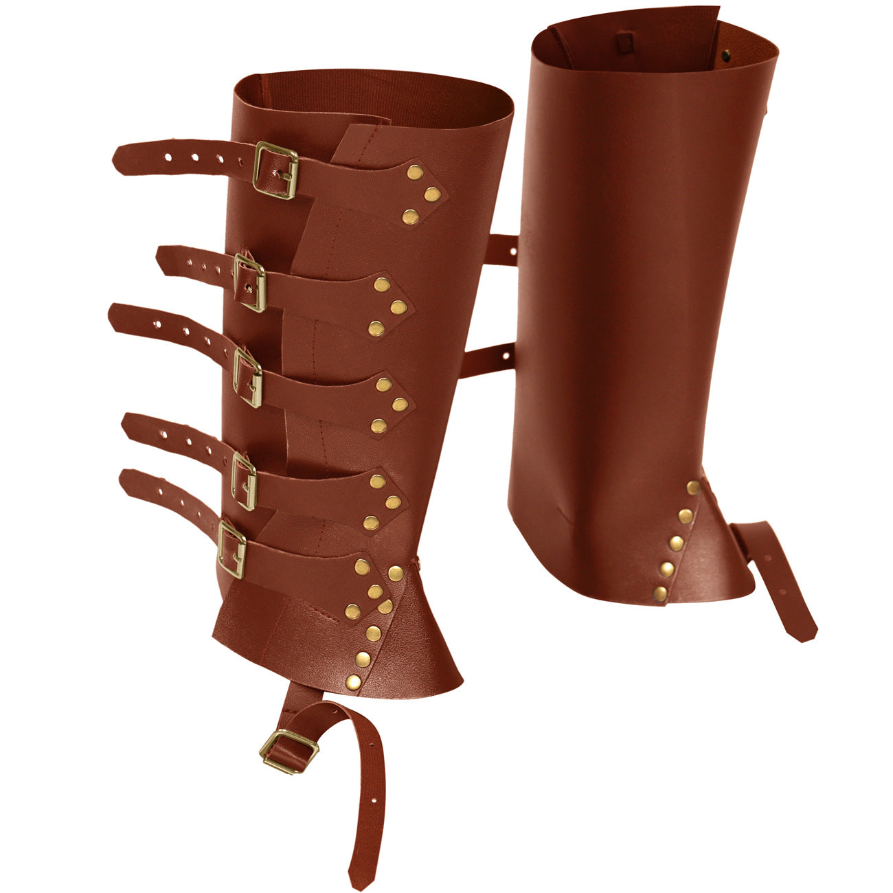 Medieval Knight PU Leather Shoe Covers for Fencing - Multiple Colors