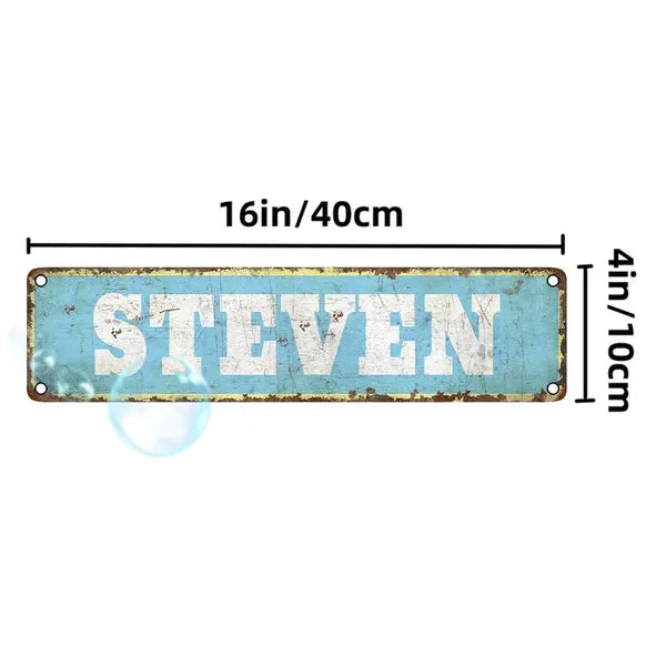 Vintage Aluminum Wall Art Sign - 4x16 Inch Dustproof & Waterproof