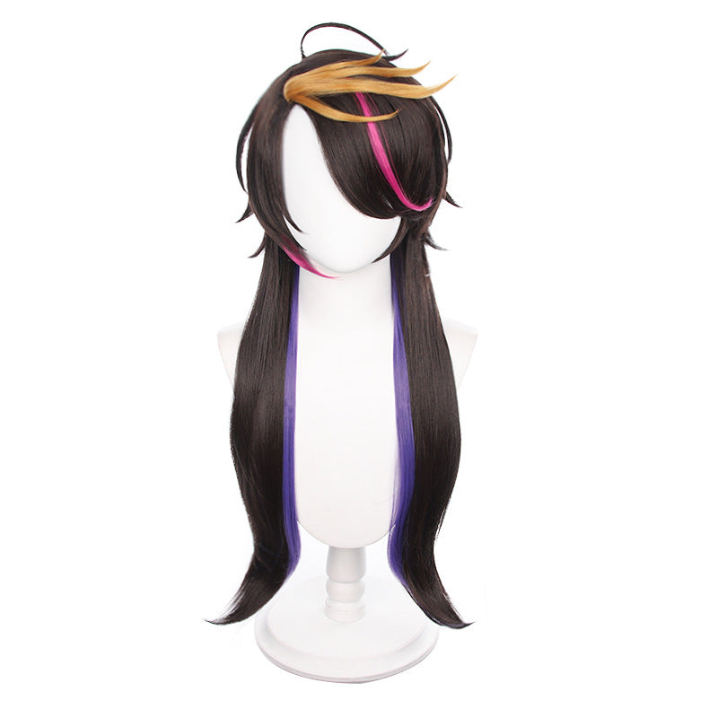 Anime Cosplay Wig Long Straight Hair Highlights - Multi Color