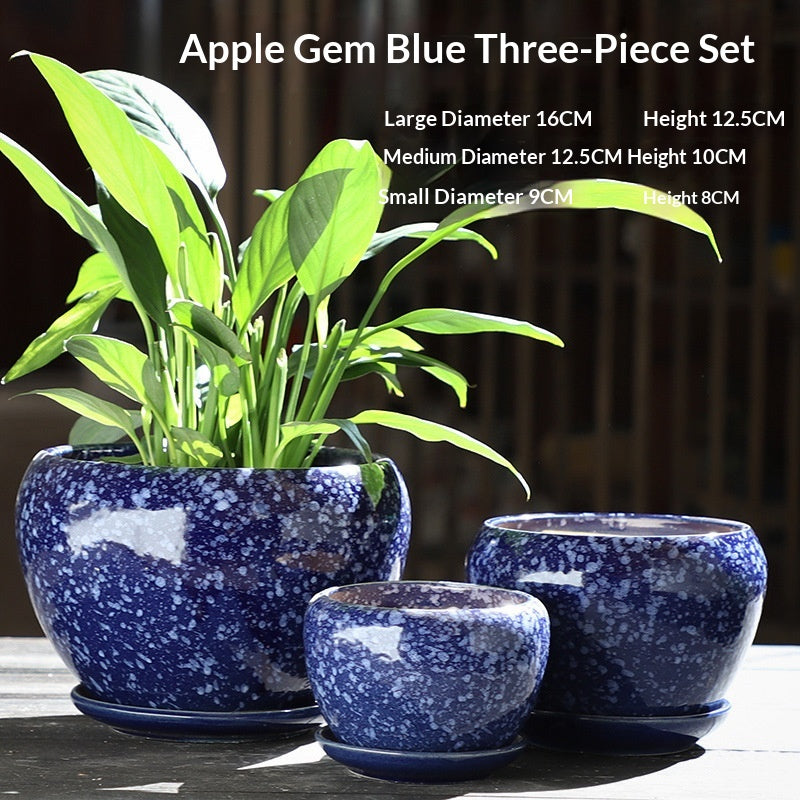 Minimalist Succulent Pot Set - Breathable, Durable Terracotta Planters with Trays