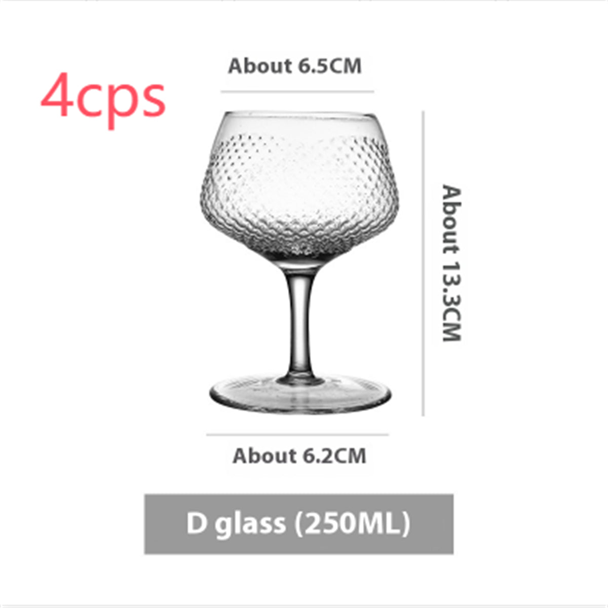 Simple Ins Style Handmade Crystal Glass Goblet - Multiple Variants