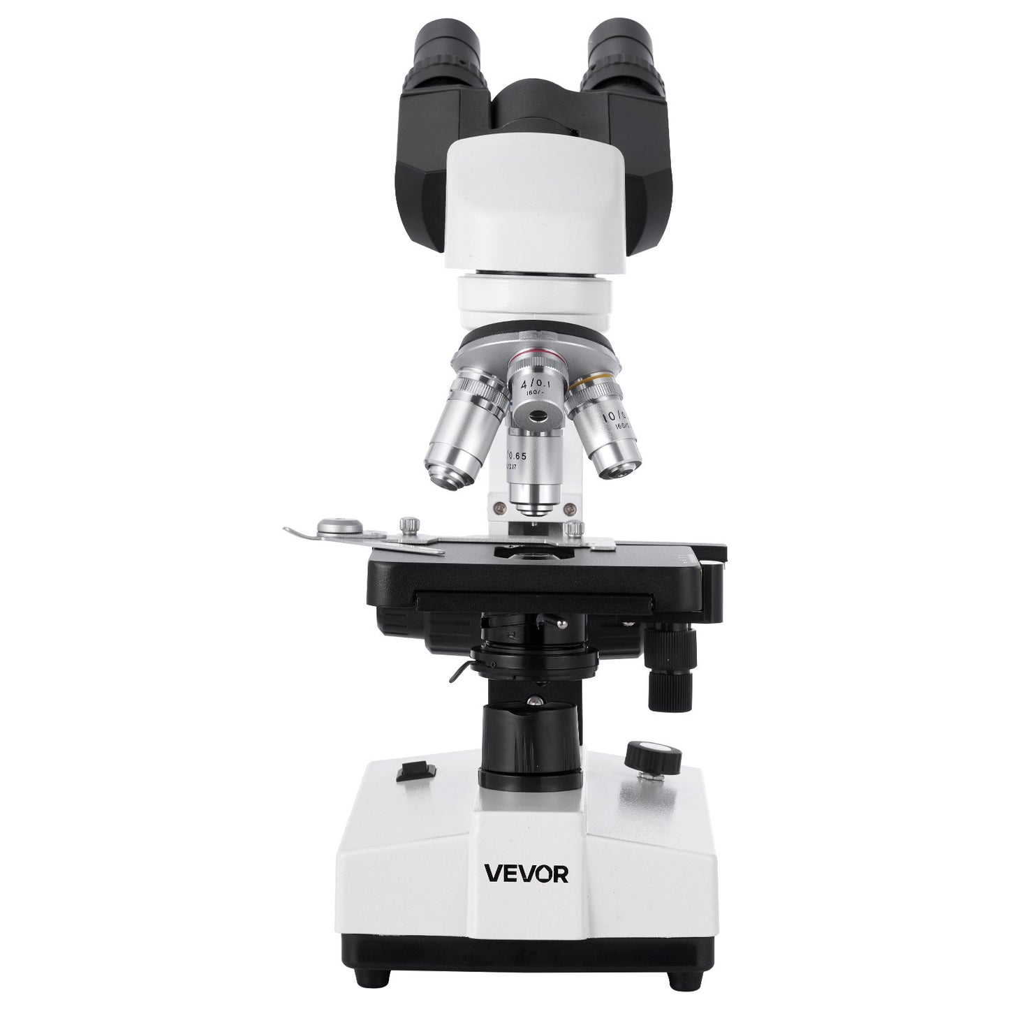 Dual Stage Binocular Compound Microscope Kit 40-5000X - White