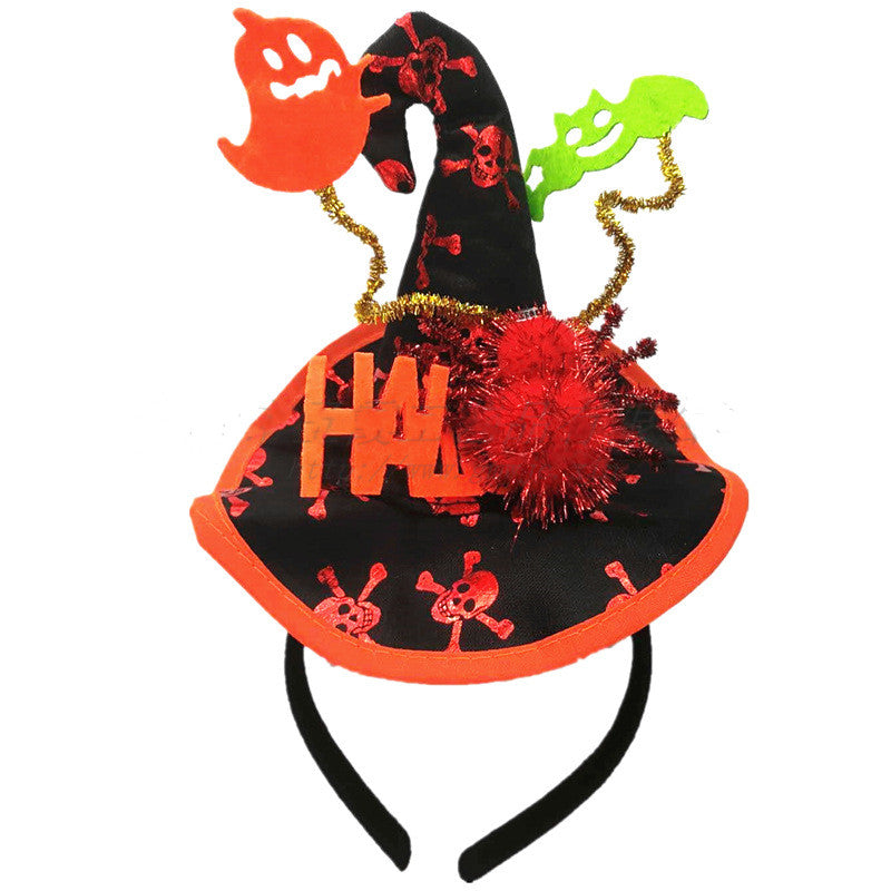 Halloween Witch Hat Headband Party Costume Accessory Multiple Colors
