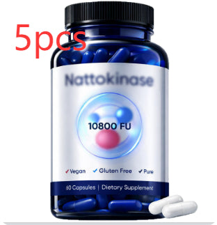 Nattokinase Capsules - 60 Count Dietary Supplement for Heart Support