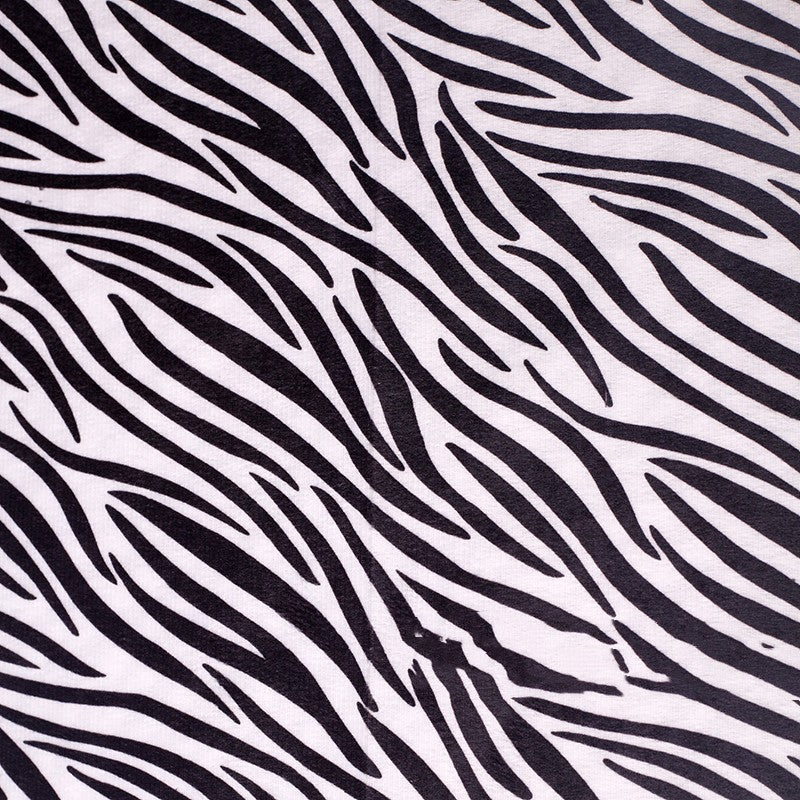 Short Plush Animal Print Fabric - Decorative Polyester Cloth for Sewing & Crafts