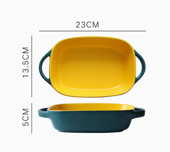 Ceramic Square Baking Tray - Non-Stick Kitchen Bakeware