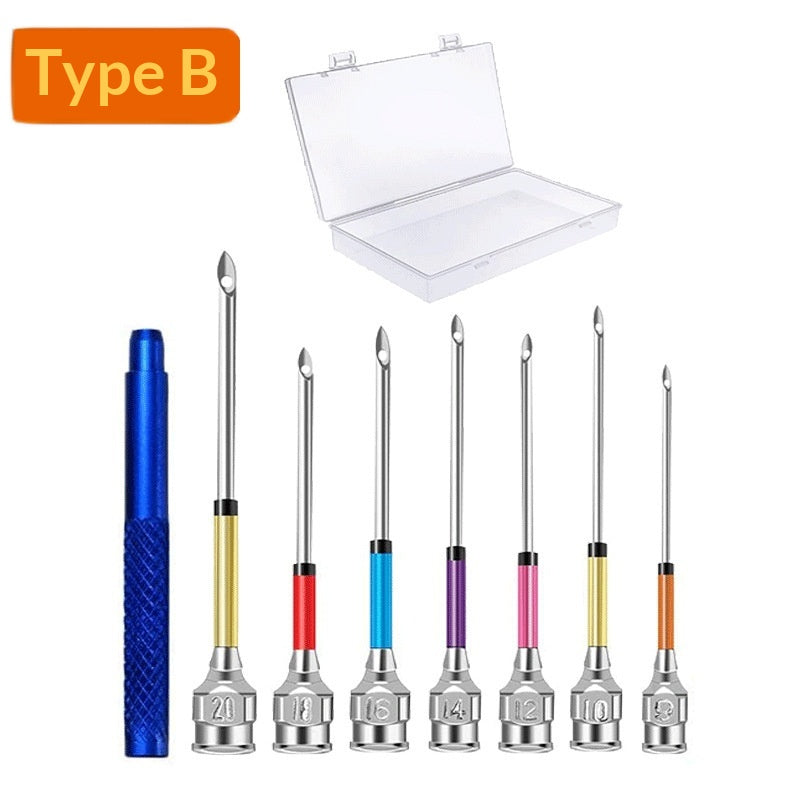Embroidery Punch Needle Tool Set with Replaceable Heads - Multiple Colors