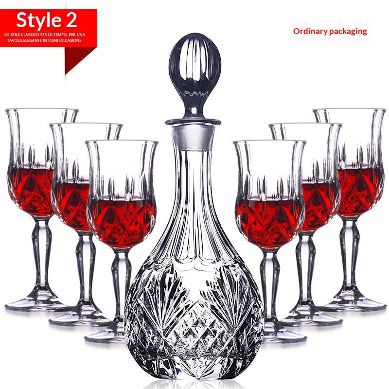 Crystal Glass Liquor Glass Set - Multiple Sizes, Elegant Drinkware Collection