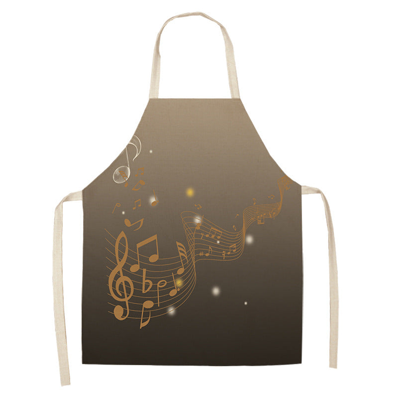 Digital Printing Linen Apron with Modern Design and Multiple Sizes