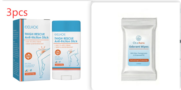 Thigh Anti-Friction Rod 23g - Set of 3 with Deodorizing Wipes