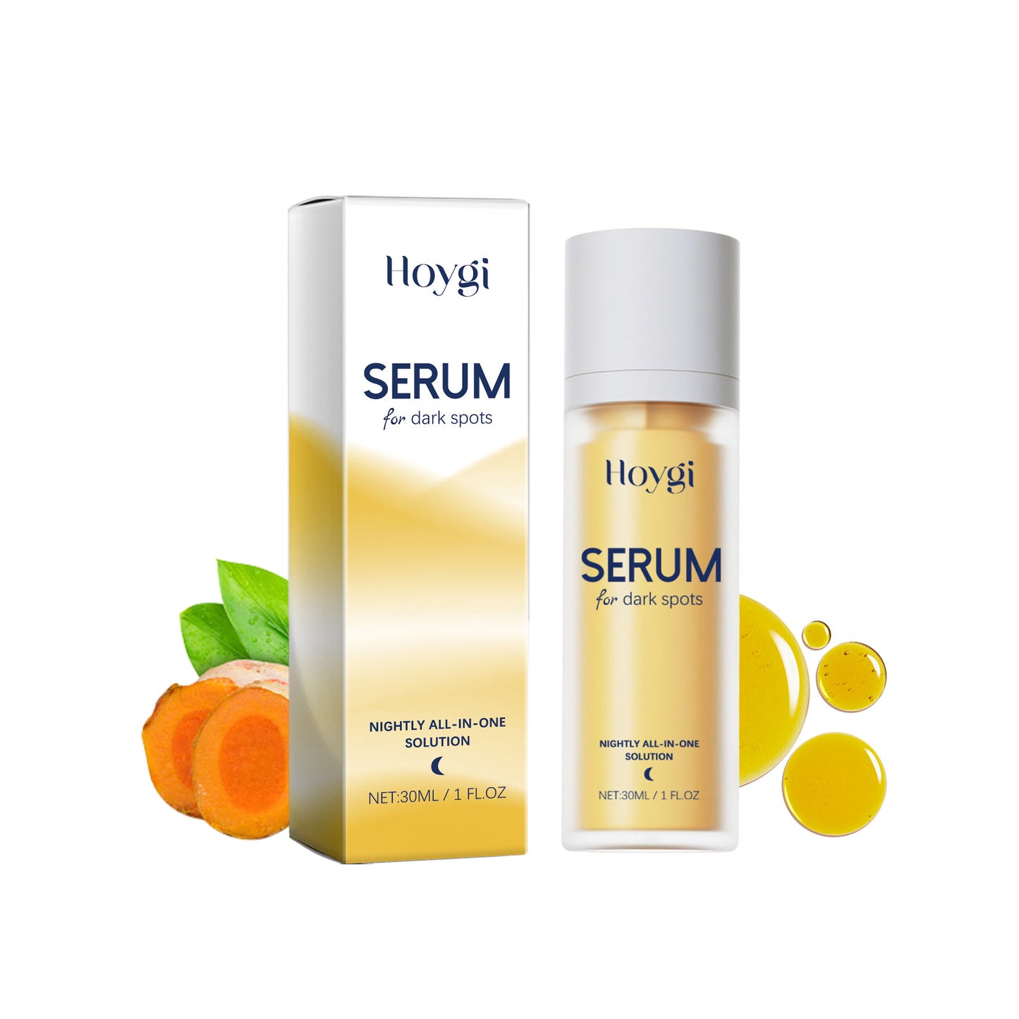 Brightening Face Serum with Hyaluronic Acid & Collagen - 30ml