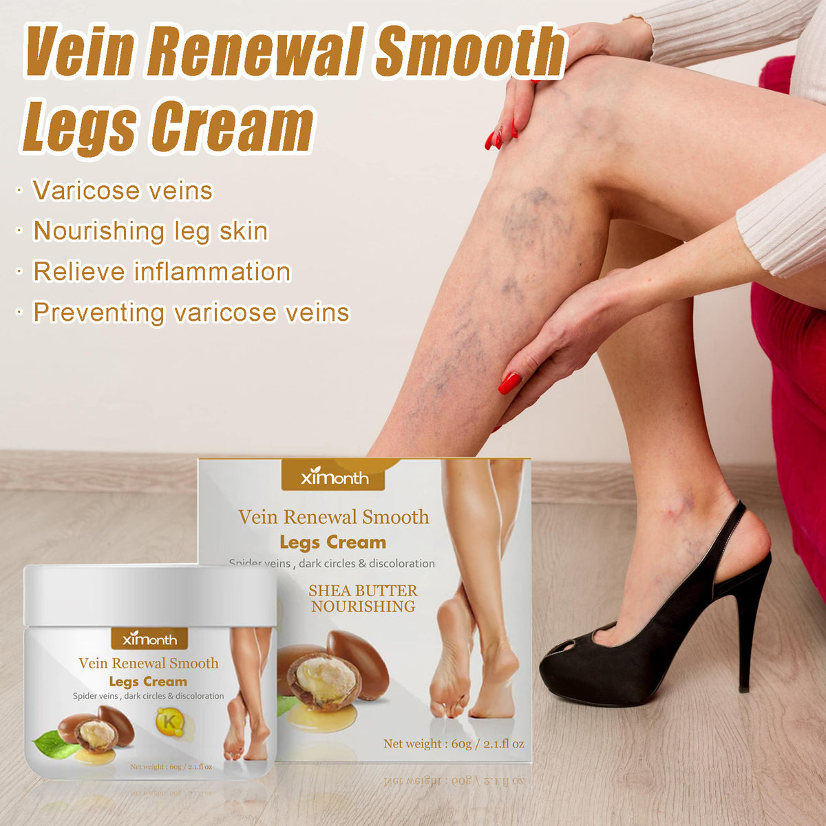 Venous Massage Cream for Sore Legs - 60g