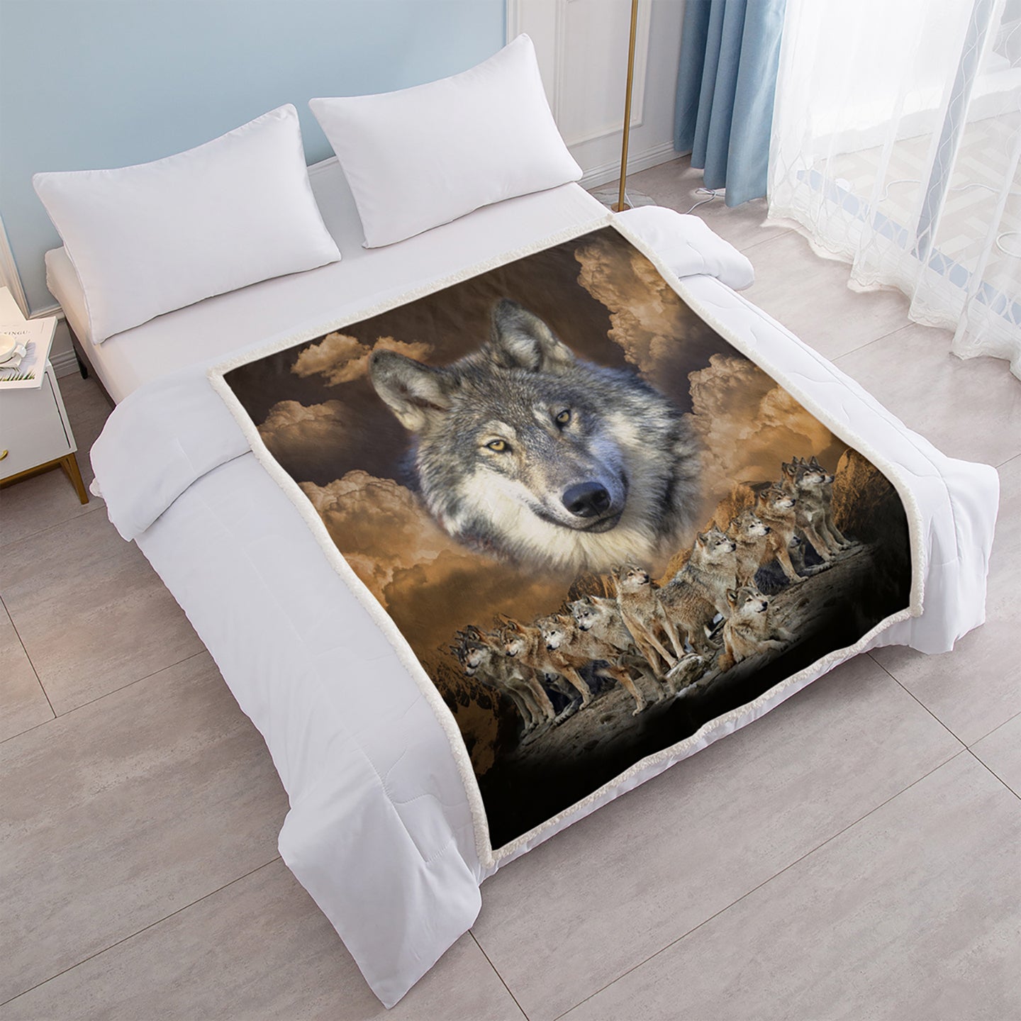 Sherpa Fleece Blanket - Cozy Warm Plush Throw 50x60" & 60x80"