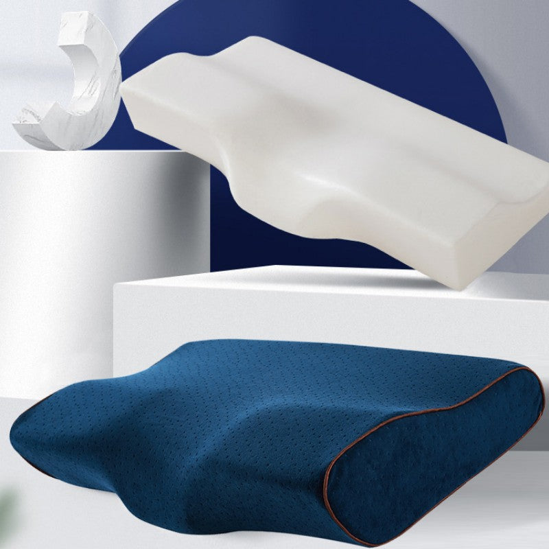 Memory Cotton Butterfly Shaped Pillow for Cervical Support and Neck Care