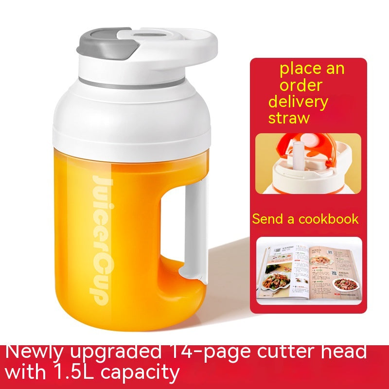 Portable Juicer Electric Fruit Extractor with Multi-Function Juice Cup