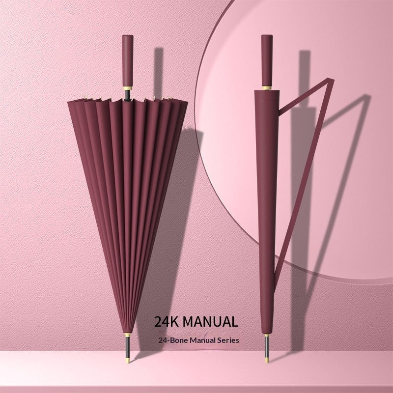Large Automatic Long-Handled Umbrella for Sunny and Rainy Weather