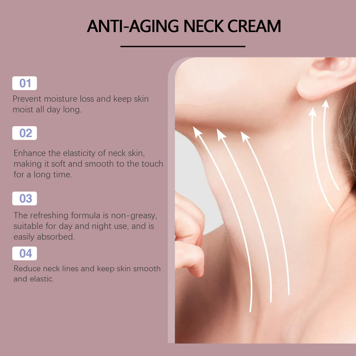 Mild Moisturizing, Nourishing And Hydrating Fade Neck Fine Lines