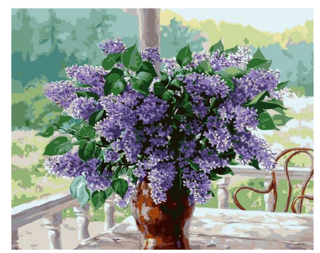 Lavender Flower DIY Painting Kit - No Frame, Multiple Sizes