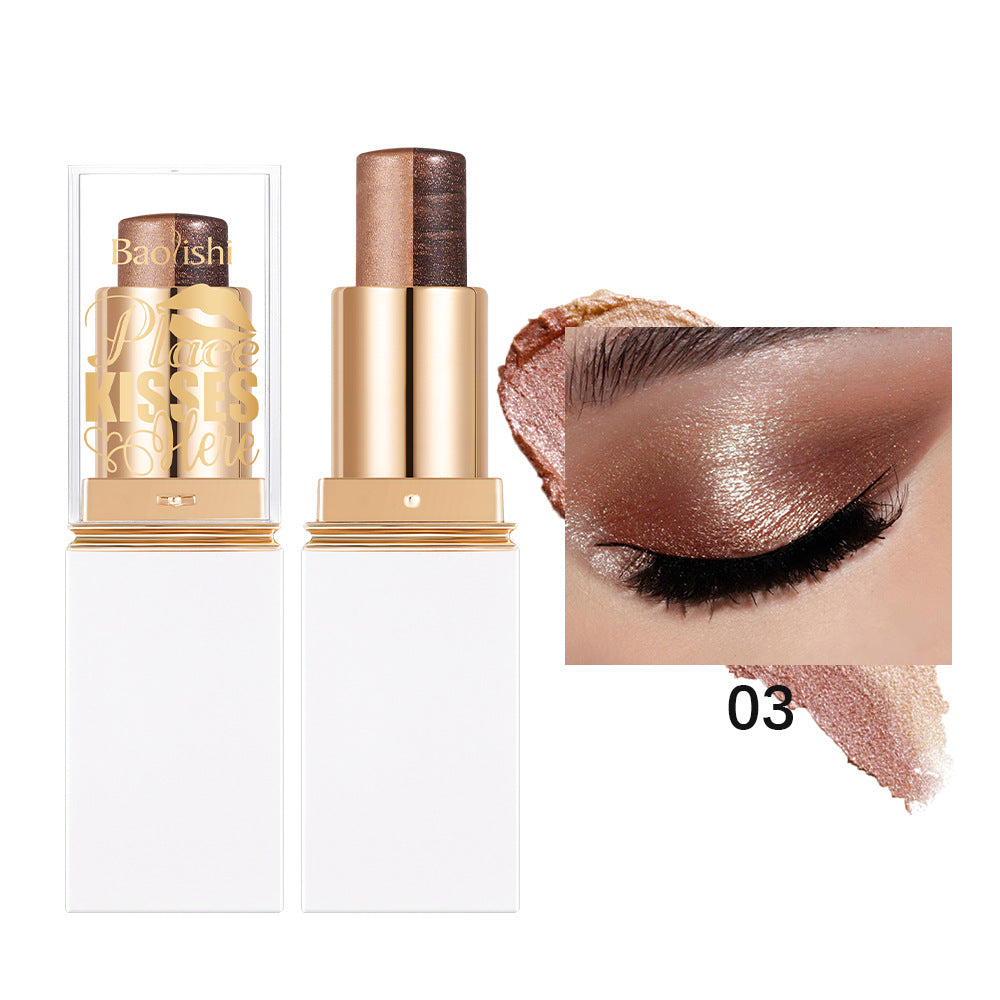 Six-Color Pearlescent Eyeshadow Stick - Versatile Glitter Color Makeup