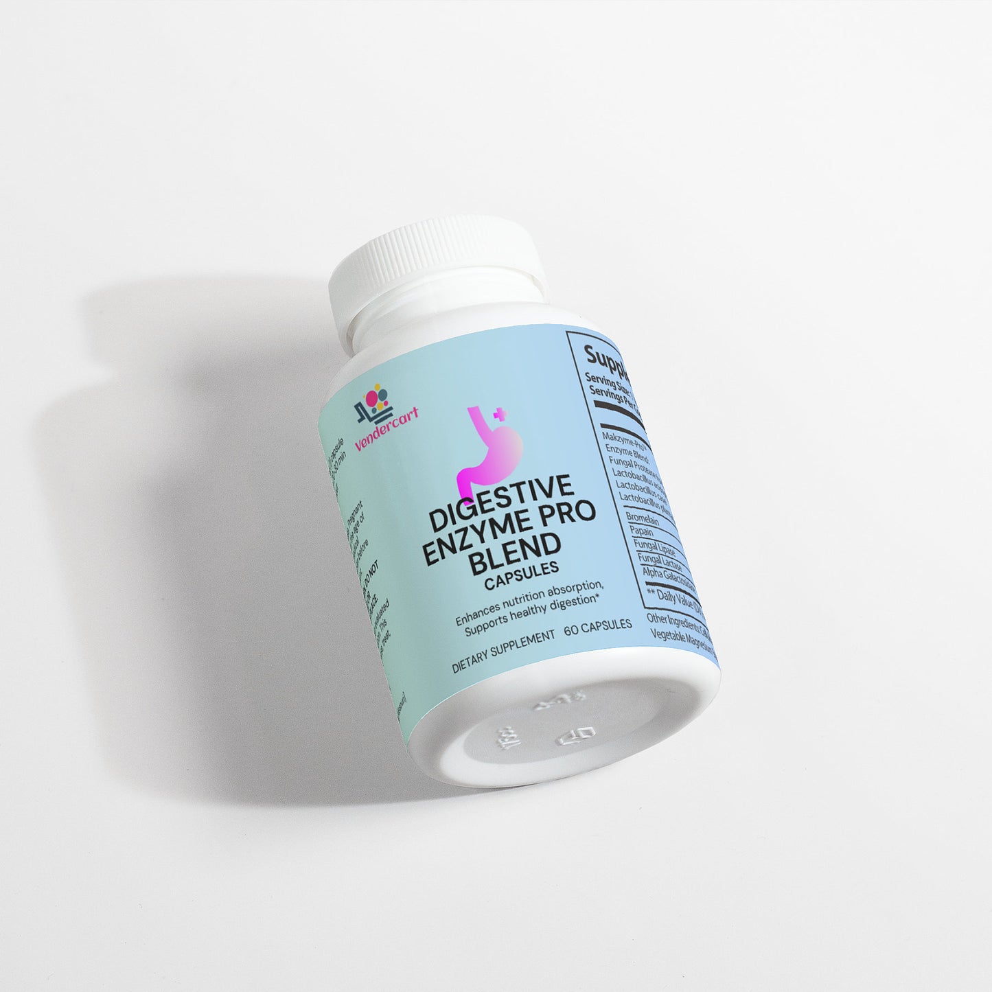 Digestive Enzyme Pro Supplement - Nutrient Absorption & Gut Health Support