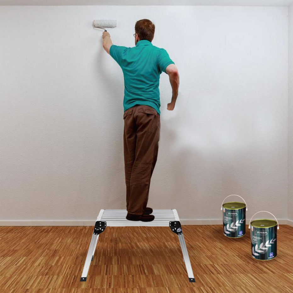 Heavy Duty Aluminum Folding Work Platform - 330 lbs Capacity