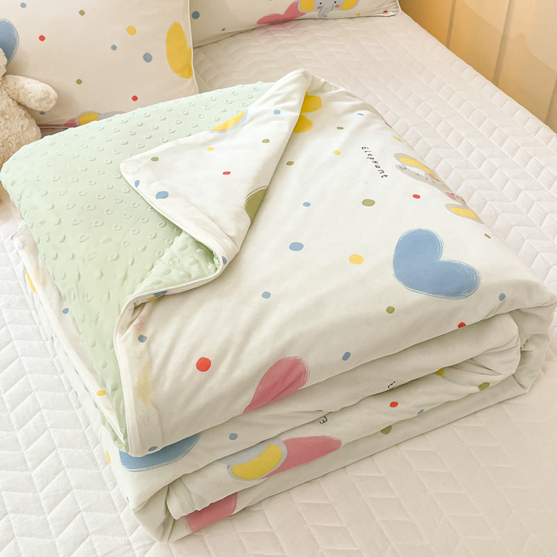 Summer Dormitory Single Cool Feeling Quilt - Multiple Sizes & Patterns