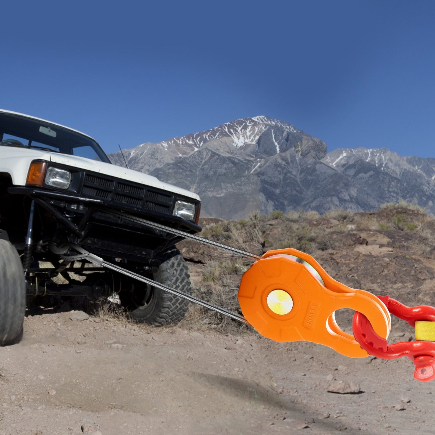 Heavy Duty Snatch Block Winch Pulley 11T 25,000LBS Off-Road Recovery Gear