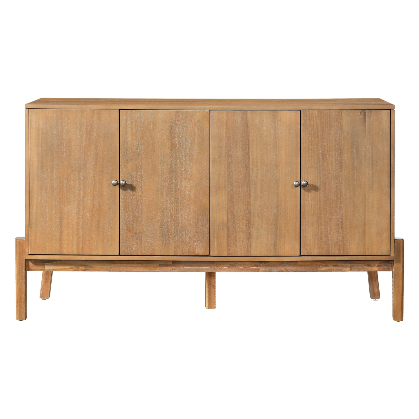 Vintage Sideboard Buffet Cabinet, 56.8 W X 18 D 34.2 H, 4-Door