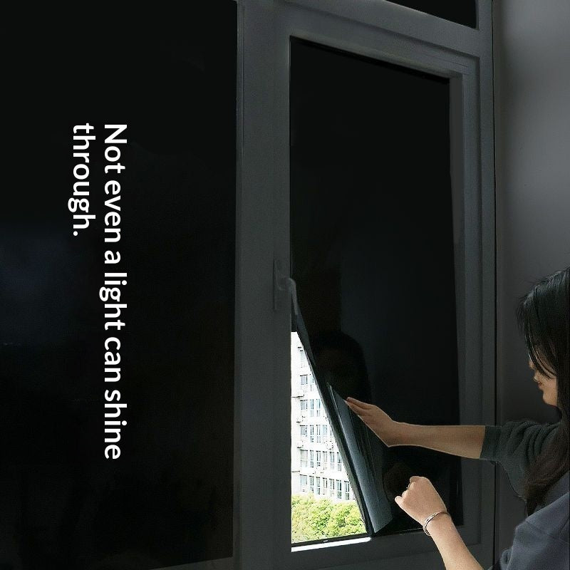 Black Heat-Insulating Window Film - Matte Black UV & Privacy Protector