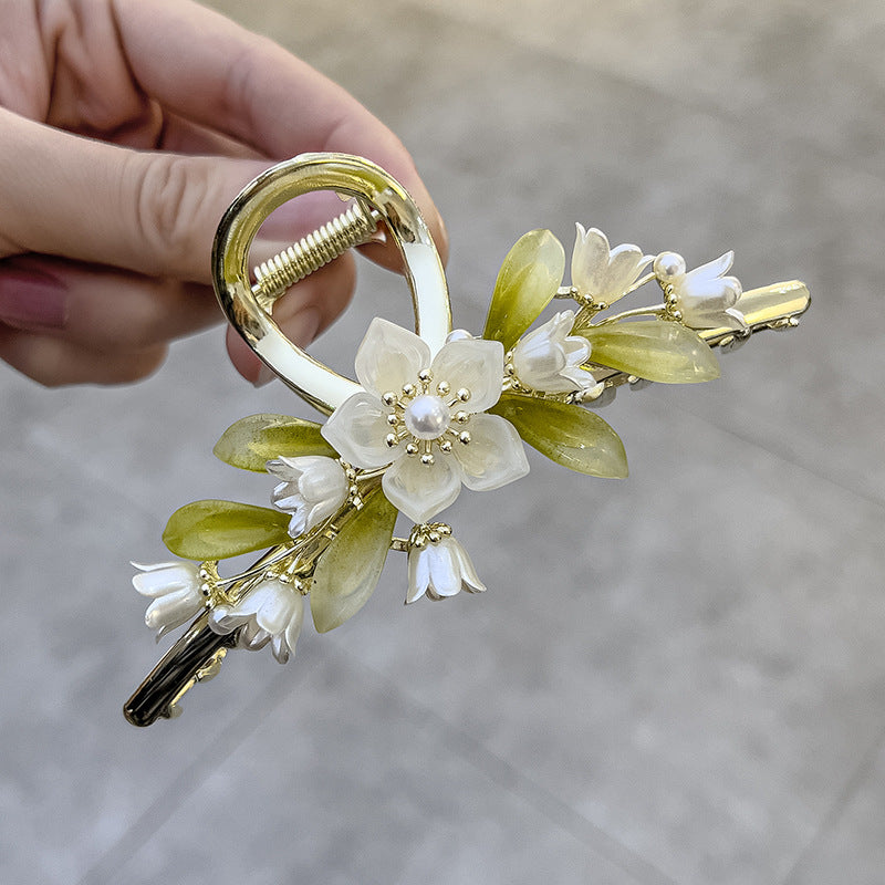 Lily Retro Metal Hairpin - Antique Flower Style