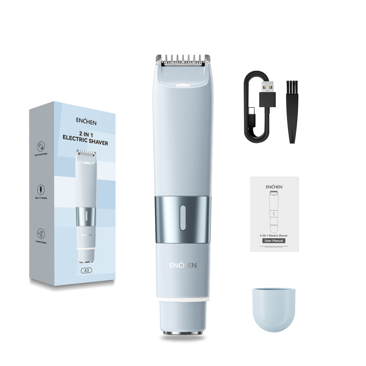 Rechargeable Electric Body Hair Trimmer & Shaver