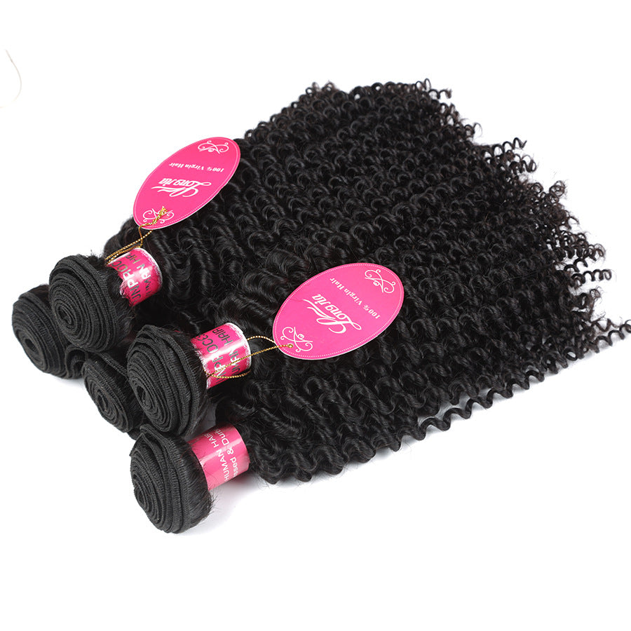Deep Curly Human Hair Bundles - Brazilian 10A Hair Extensions