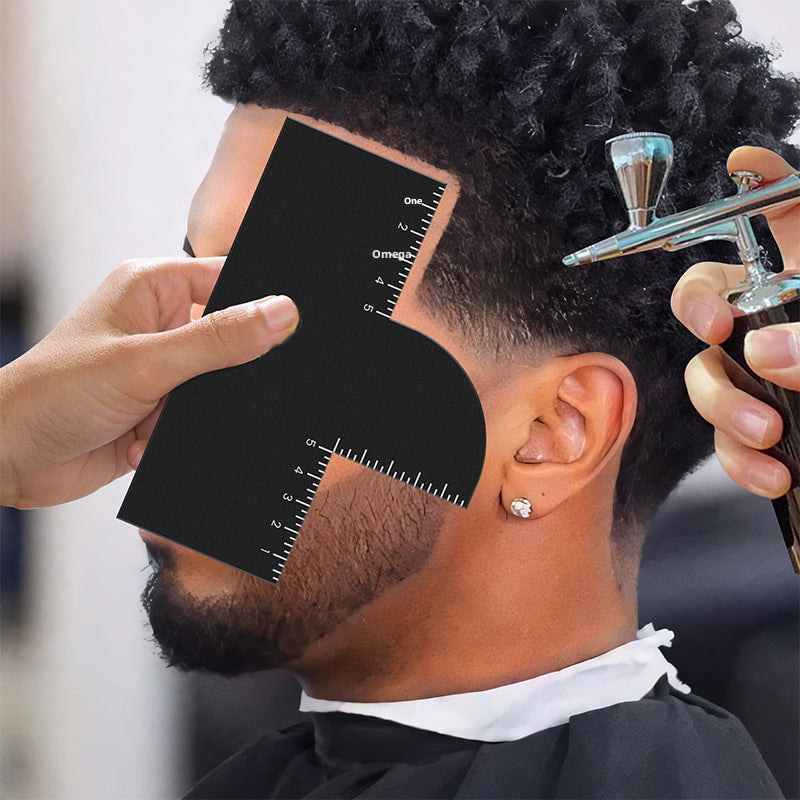 Hairline Edge Alignment Card for Haircut Styling PVC Material Black 1 Piece