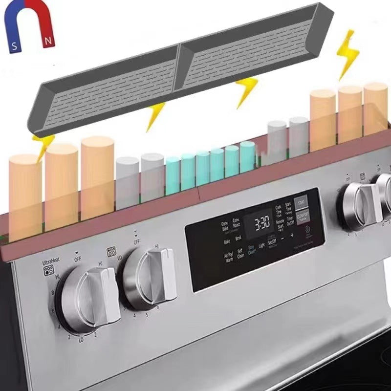 Magnetic Silicone Oven Shelf - Foldable, Removable, Kitchen Storage Organizer