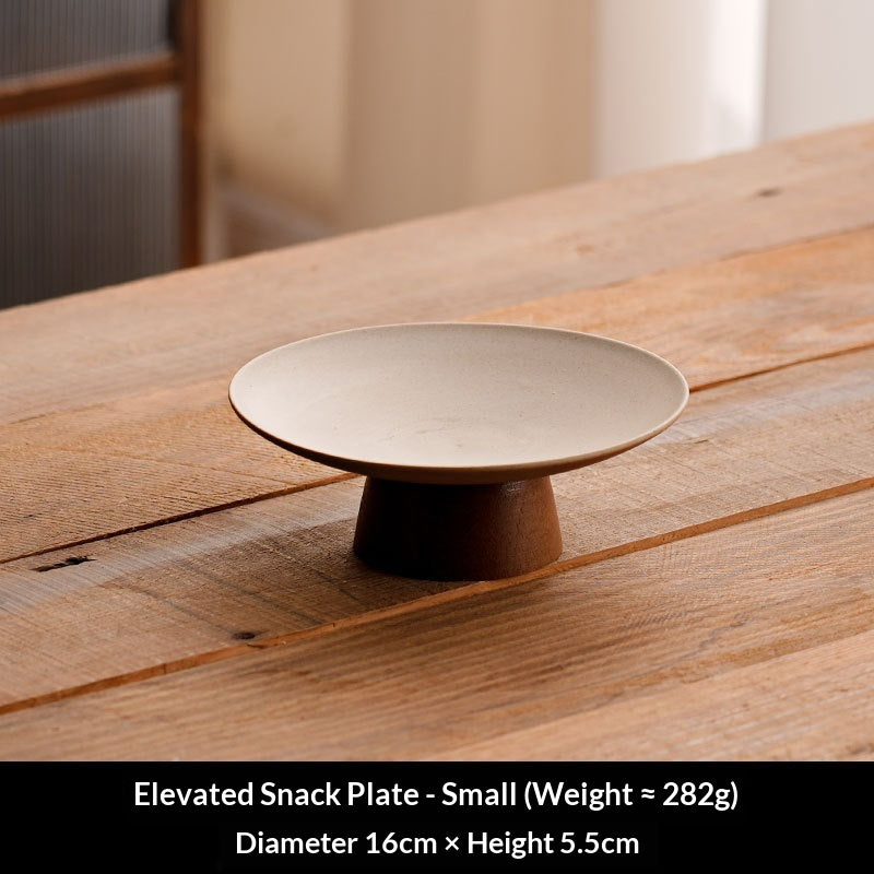 Ancient-Style Ivory White Dried Fruit Tray Made of Ceramic - Multiple Variants