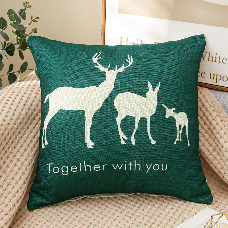 Decorative Cartoon Print Pillow Covers & Cushions for Sofa Bed Bedroom
