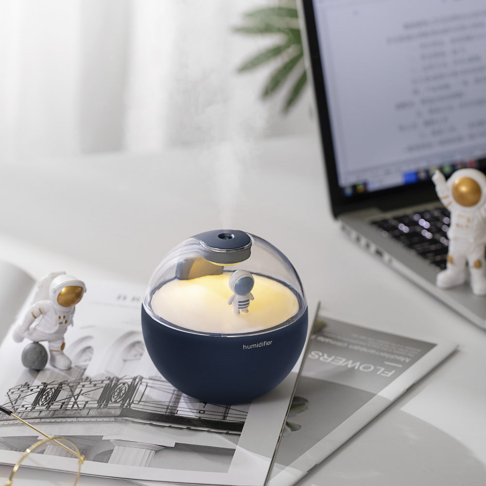 Simulated Flame Aromatherapy Humidifier with Night Light & Air Purifier